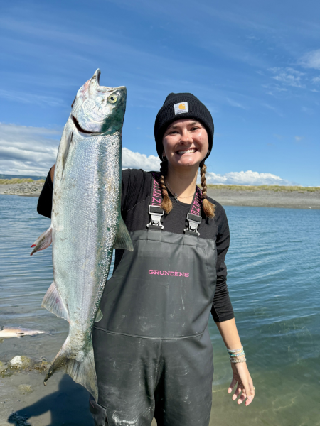 Photo of woman & fish