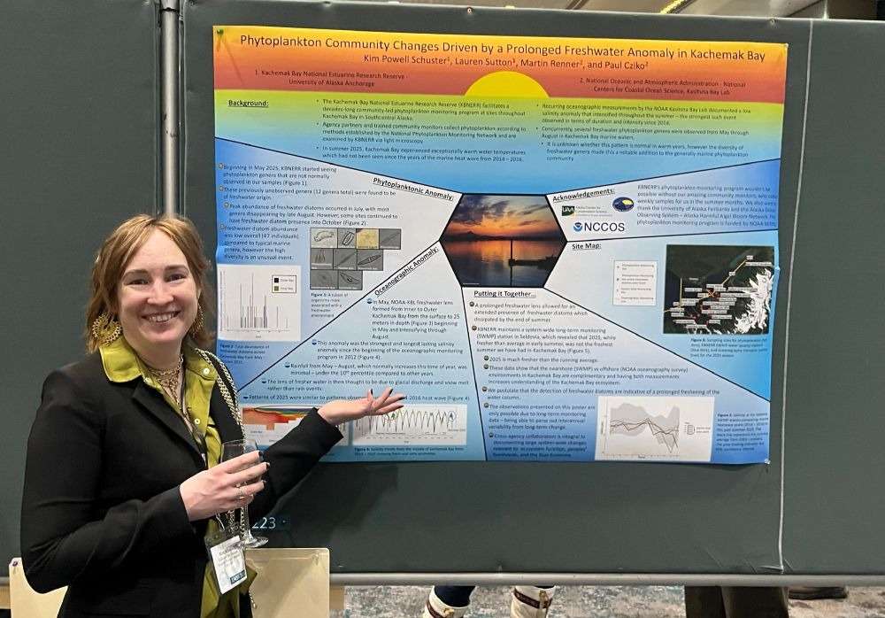 KBNERR staff show scientific poster