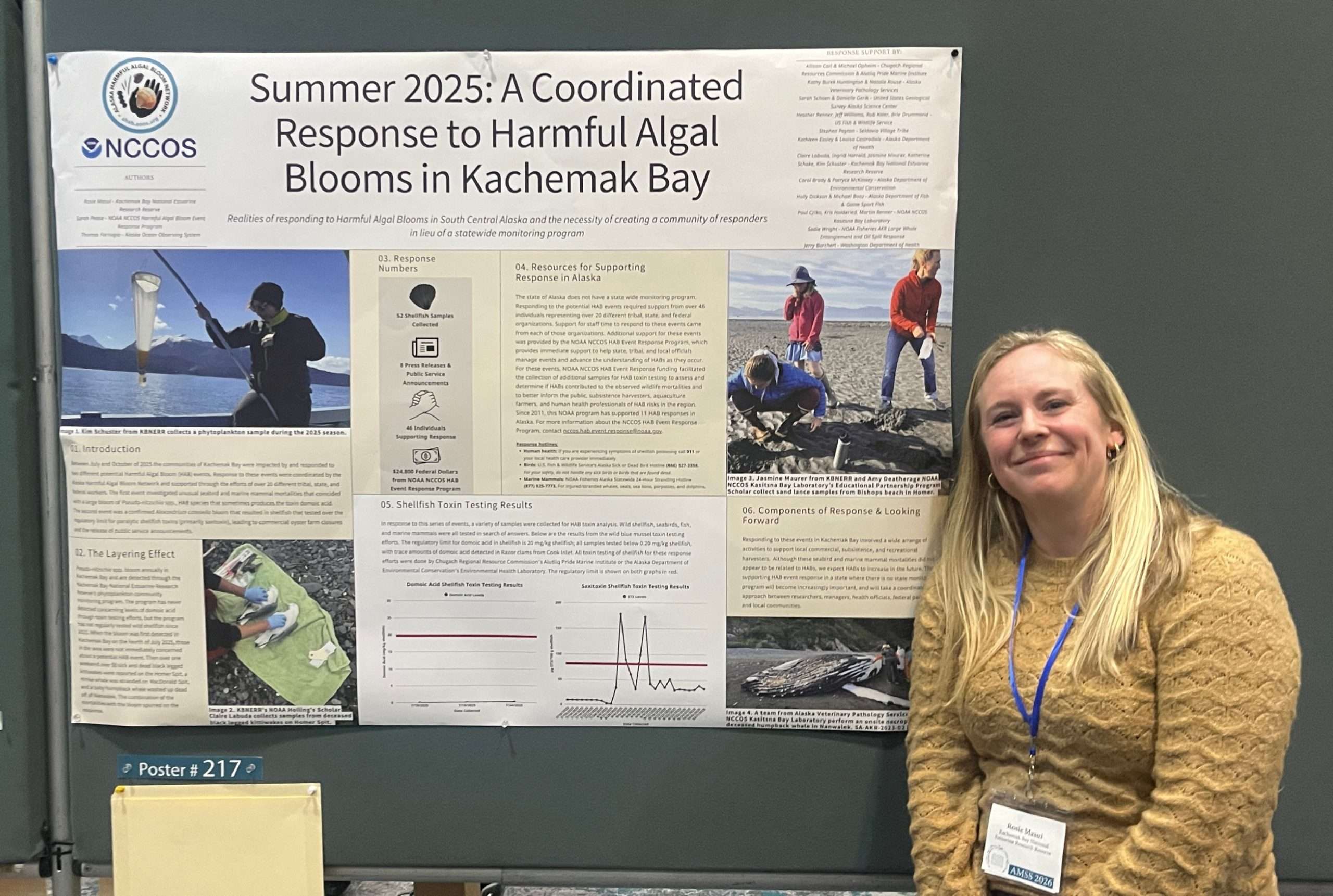 KBNERR staff show scientific poster