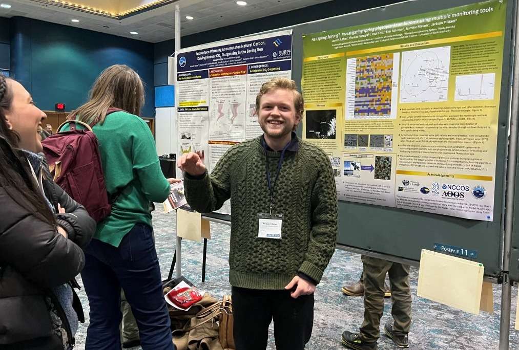 KBNERR former student with scientific poster